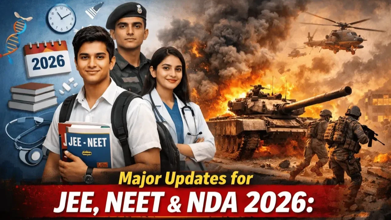 Major Updates for JEE, NEET, and NDA 2026: Dates & War Impact | Prexms